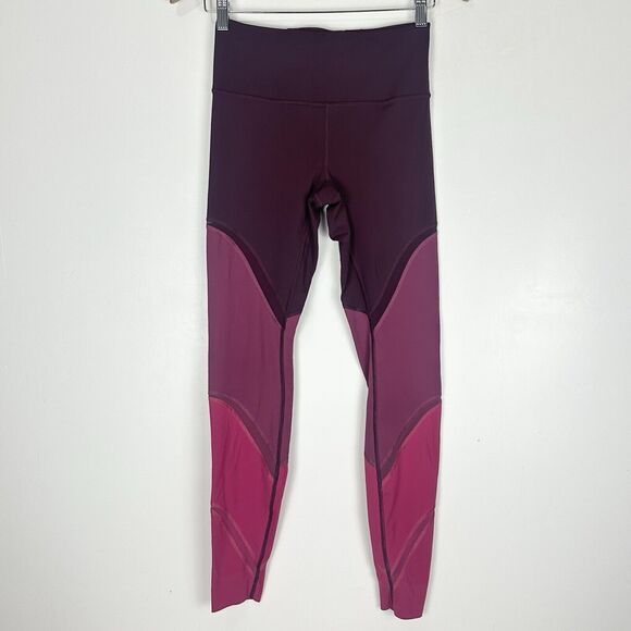 Lululemon Colour Me Ombre Tight 28" Leggings Dark Adobe Blush Berry Violet Red 6 - Picture 2 of 12